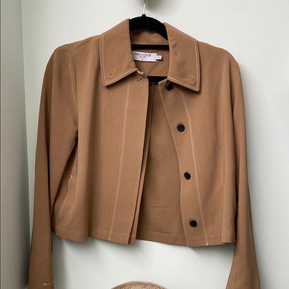 MM Lafleur Nicky Tan Cropped Jacket